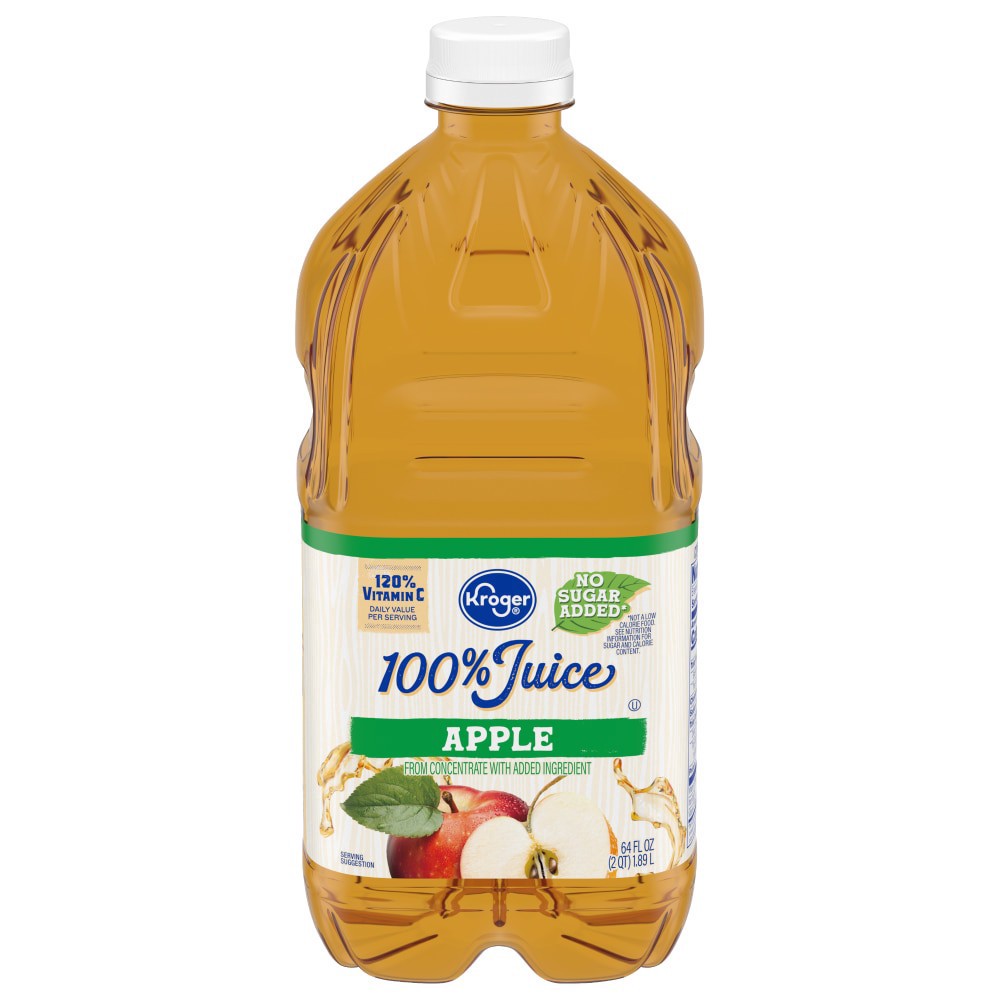 slide 1 of 4, Kroger 100% Apple from Concentrate Juice - 64 oz, 64 oz