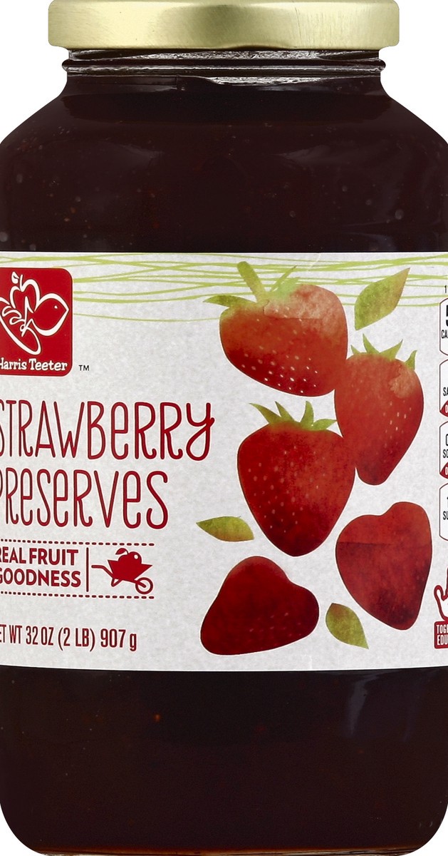 slide 2 of 2, Harris Teeter Preserves - Strawberry, 32 oz