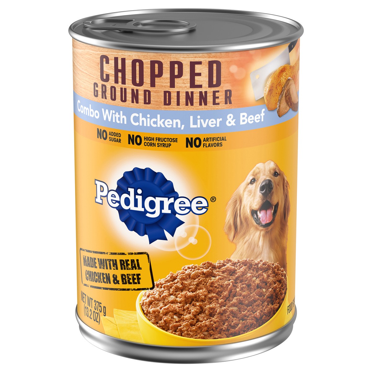 slide 1 of 5, Pedigree Chop Meaty Cmbo Dog Food, 13.2 oz