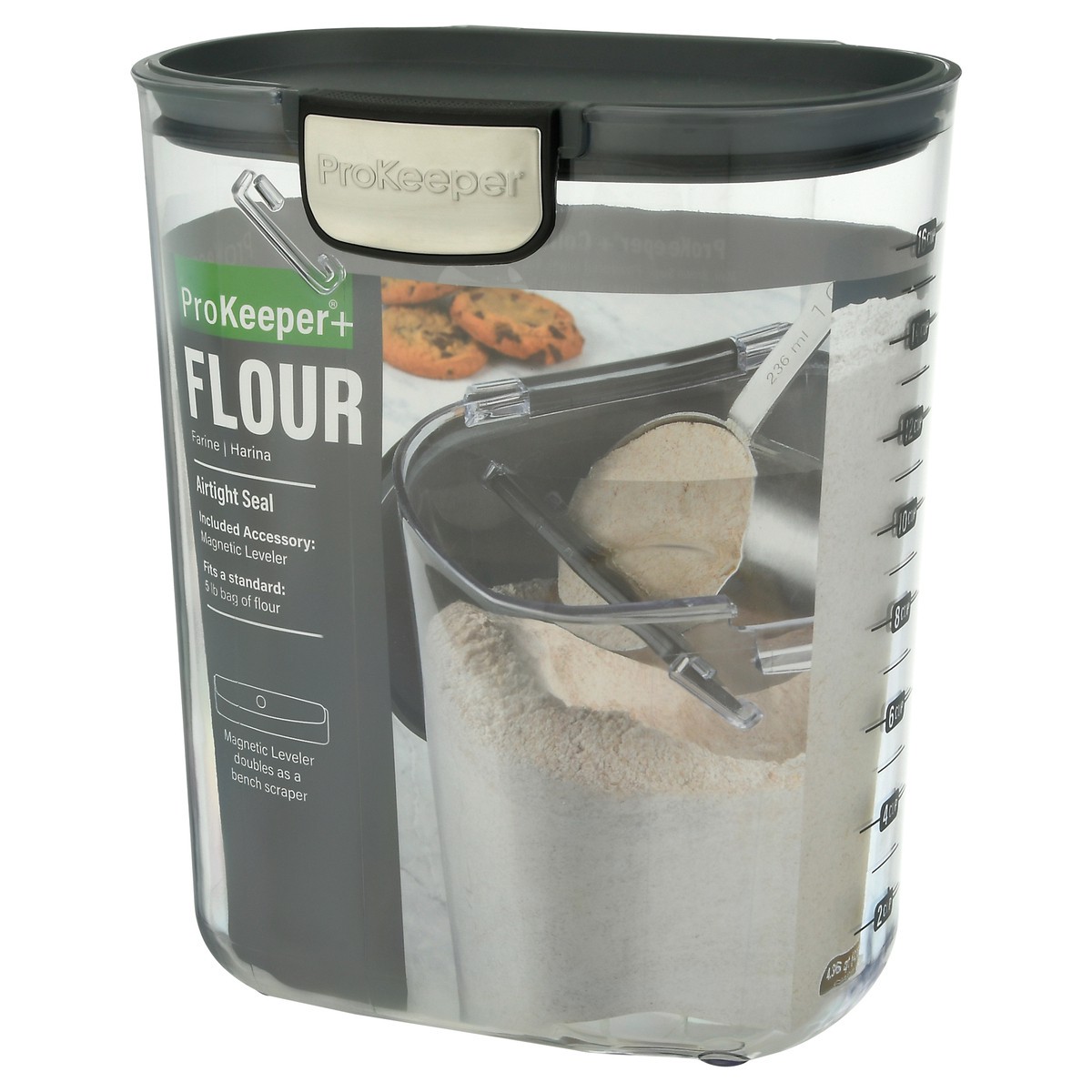 ProKeeper + 4.36 Quart Flour Container 1 ea Not Packed 1 ea