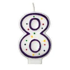 Omni Number Candle 8