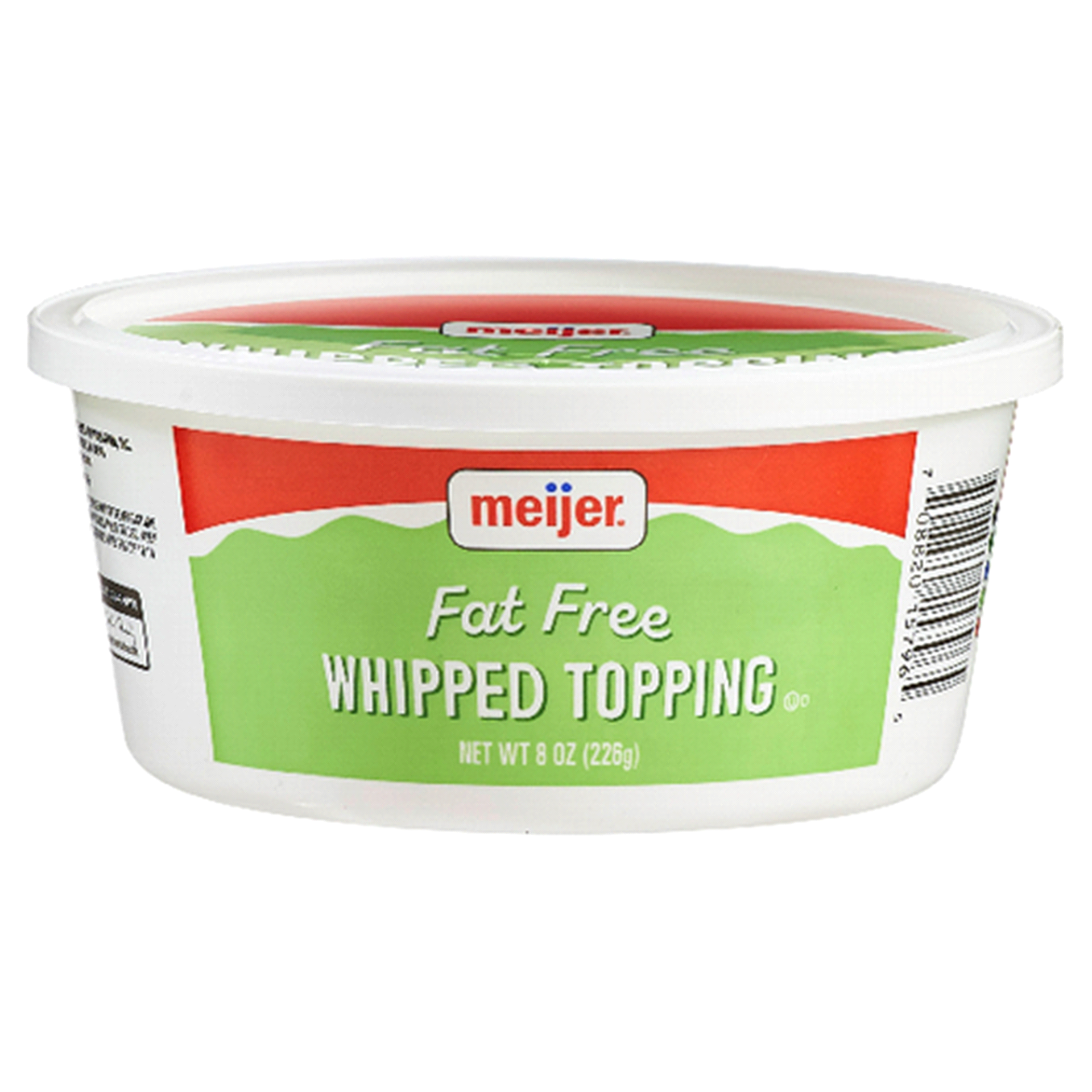 slide 1 of 1, Meijer Whipped Topping Fat Free, 8 oz