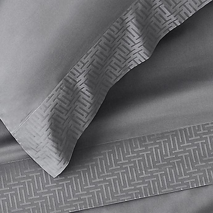 slide 3 of 4, Ted Baker T-Border 300-Thread-Count Standard Pillowcases - Dark Grey, 2 ct