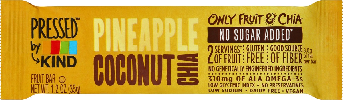 slide 5 of 5, KIND Pineapple Coconut Chia Bar, 1.2 oz