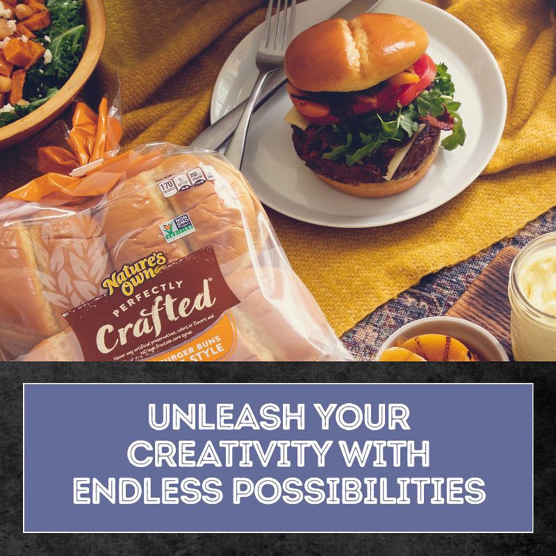 slide 3 of 16, Nature's Own Perfectly Crafted Brioche Hamburger Bun - 18oz, 18 oz