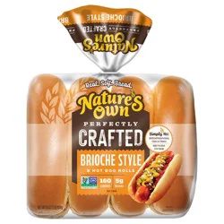 Nature's Own Perfectly Crafted Brioche Hotdog Bun - 16oz