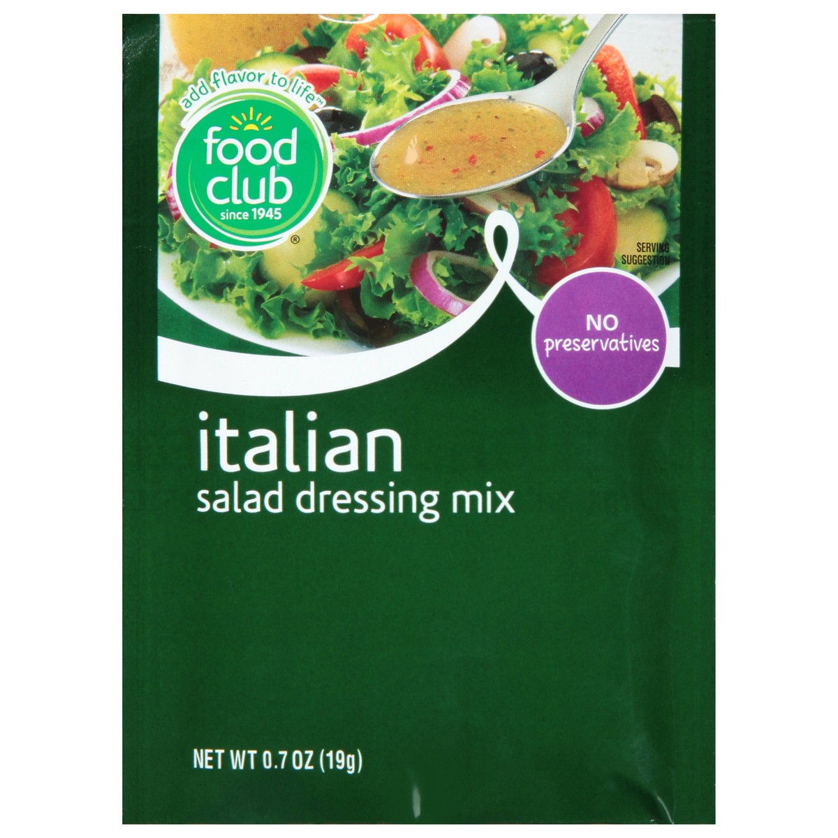 slide 1 of 1, Food Club Italian Salad Dressing Mix, 0.7 oz