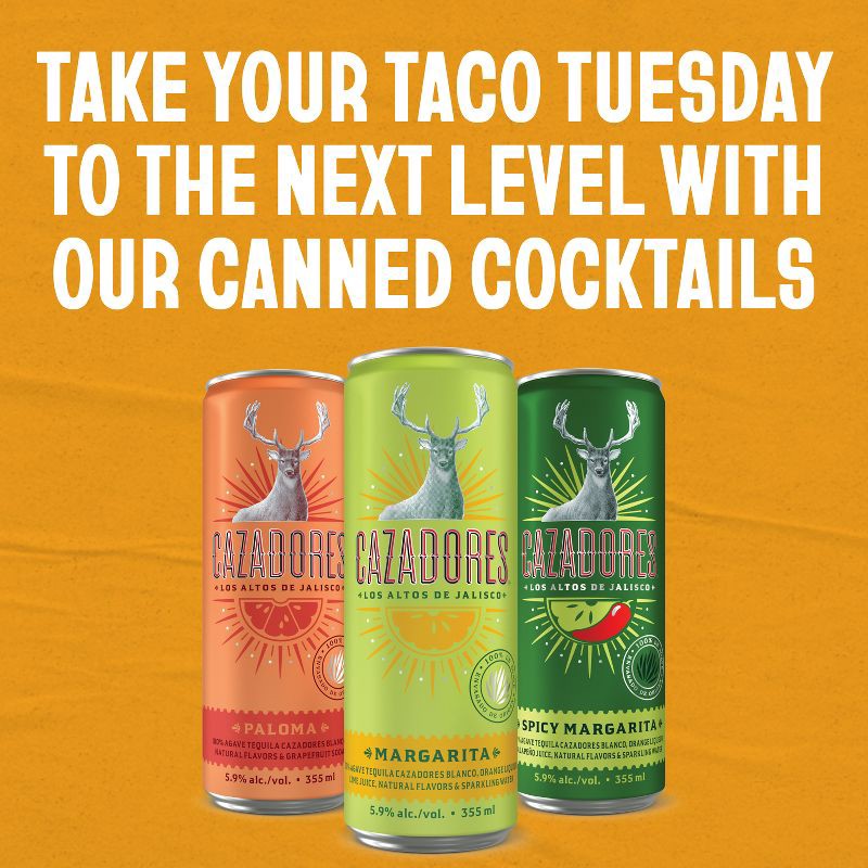Cazadores Margarita Cocktail 4pk/355ml Cans 4 ct; 355 ml Shipt