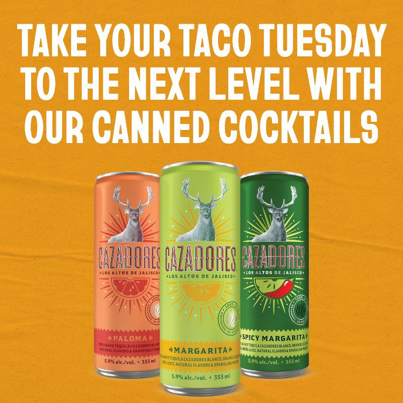 slide 6 of 6, Cazadores Margarita Cocktail - 4pk/355ml Cans, 4 ct; 355 ml