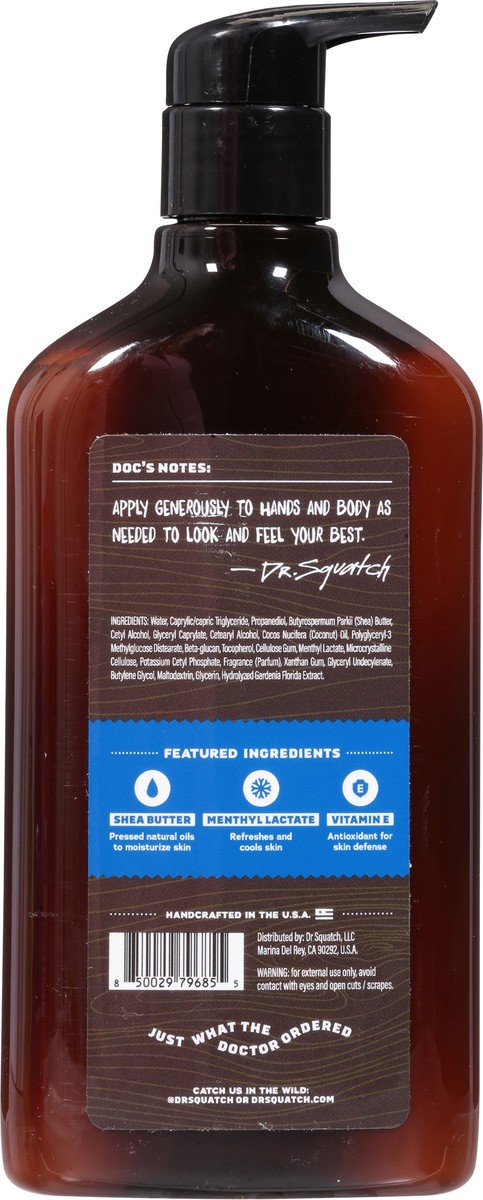 slide 13 of 13, Dr. Squatch Men's Natural Fresh Falls Moisturizing Lotion 10.0 fl oz, 10 fl oz
