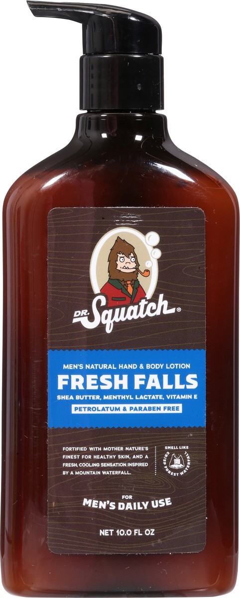slide 11 of 13, Dr. Squatch Men's Natural Fresh Falls Moisturizing Lotion 10.0 fl oz, 10 fl oz