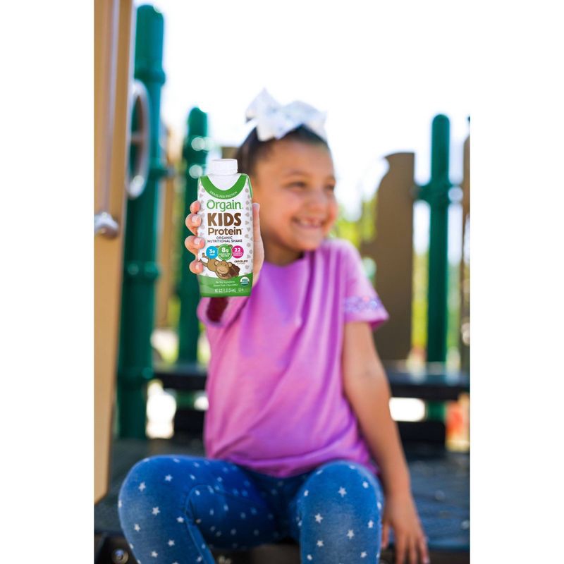 Orgain Kids Chocolate Protein Shake - 4pk/8.25 fl oz Cartons