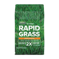 Scotts Turf Builder Rapid Grass Bermudagrass Mix - 4lb: Full Sun Adaptation, Covers 1,845 sq ft, Hardy Zones 7-10