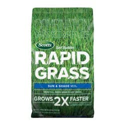 Scotts Turf Builder Rapid Grass Seed Sun & Shade Mix - 5.6lb: Quick Germination, Lawn Fertilizer, Covers 2800 sq ft