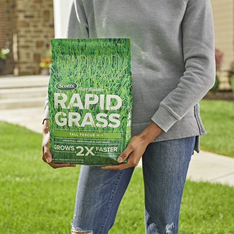 slide 9 of 9, Scotts Turf Builder Rapid Grass Seed Tall Fescue Mix - 5.6lb, 5.6 lb