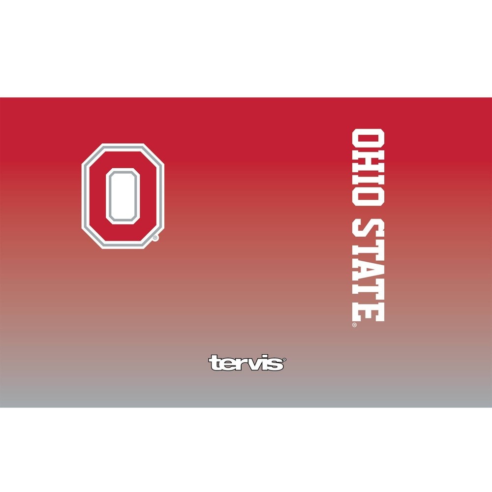 slide 2 of 3, NCAA Ohio State Buckeyes Ombre Stainless Steel Tumbler with Lid, 20 oz