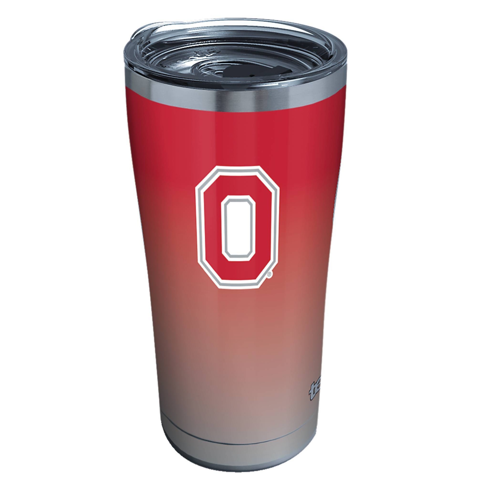 slide 1 of 3, NCAA Ohio State Buckeyes Ombre Stainless Steel Tumbler with Lid, 20 oz