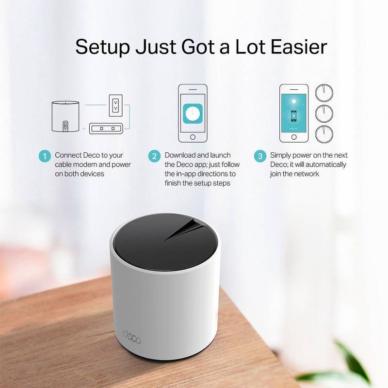 slide 8 of 8, TP-Link AX1800 3pk Mesh WiFi 3pk, 3 ct