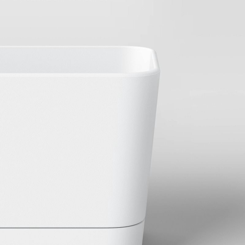 slide 4 of 4, Self-Watering Window Rectangular Indoor Outdoor Planter Box White 16"x4.5" - Room Essentials™, 1 ct