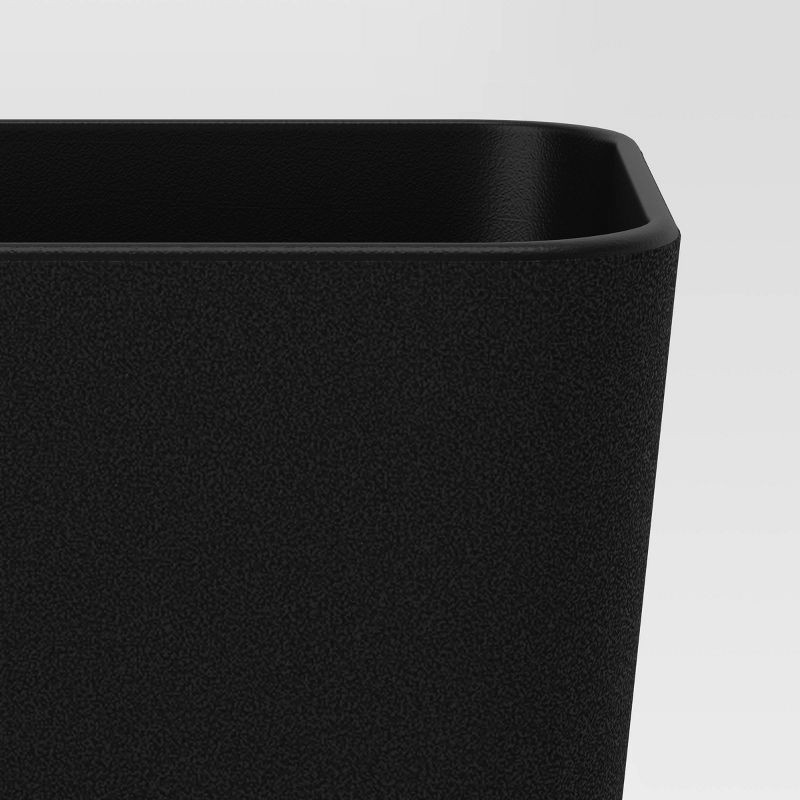 slide 5 of 5, Self-Watering Window Rectangular Indoor Outdoor Planter Box Black 16"x4.5" - Room Essentials™: Modern Polypropylene, No Drainage, 1 ct