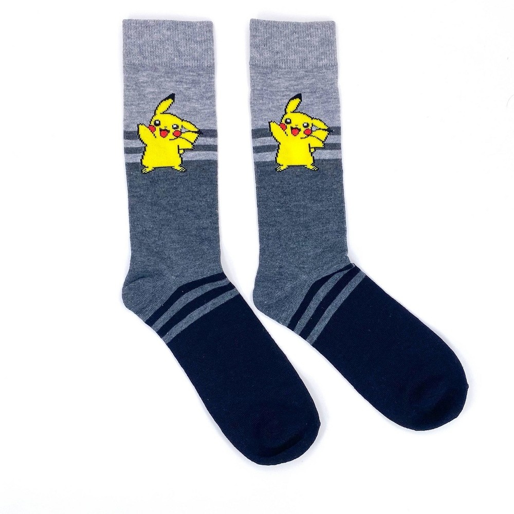 slide 4 of 7, Pokemon Crew Socks - Generation 1 Heads/Pikachu Waving/Magikarp - 3pk, 3 ct