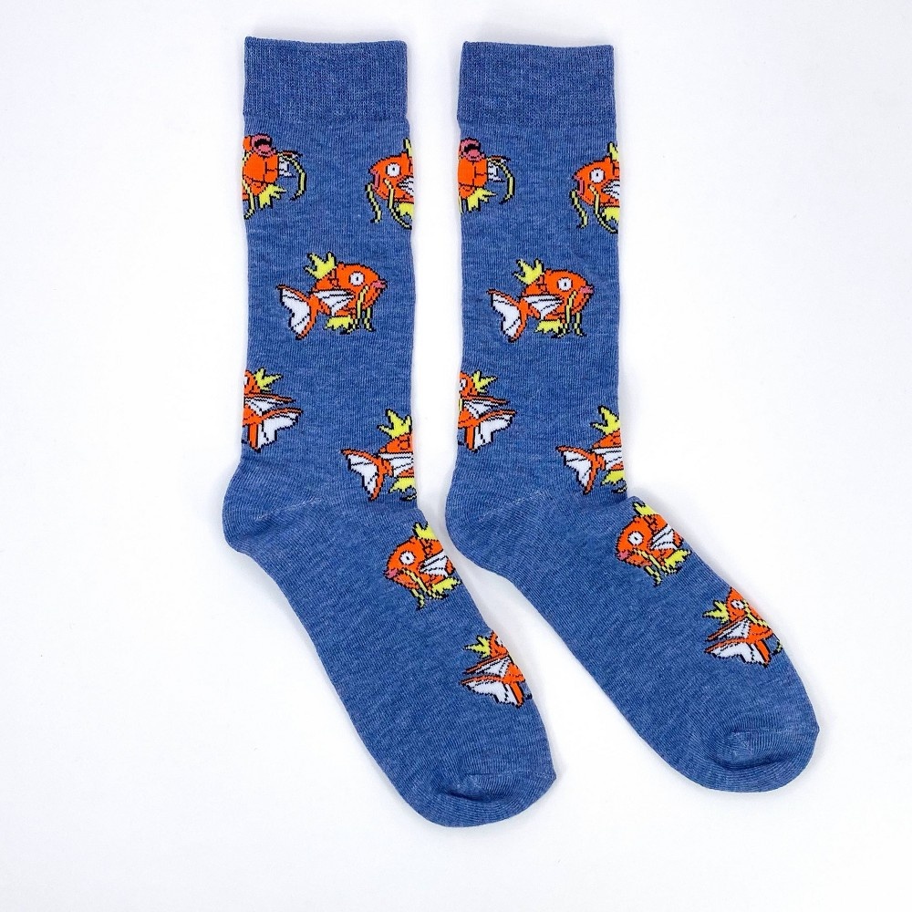 slide 6 of 7, Pokemon Crew Socks - Generation 1 Heads/Pikachu Waving/Magikarp - 3pk, 3 ct