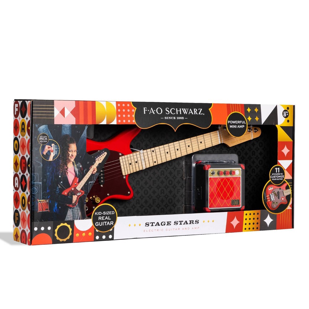 slide 3 of 6, FAO Schwarz Stage Stars Electric 6-String Guitar And Amp, 1 ct