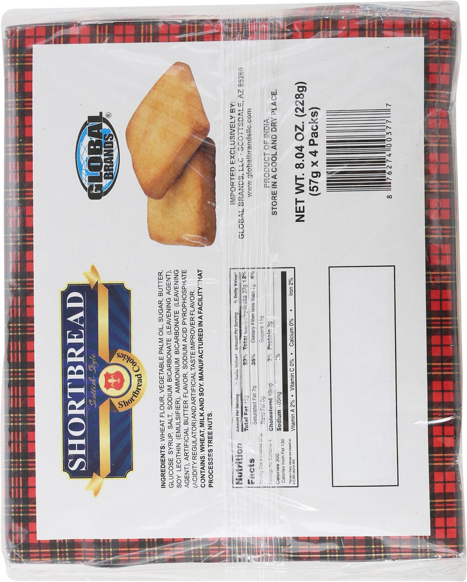 slide 3 of 14, Global Brands Scottish-Style Shortbread Cookies 4 - 57 g Packs, 4 ct