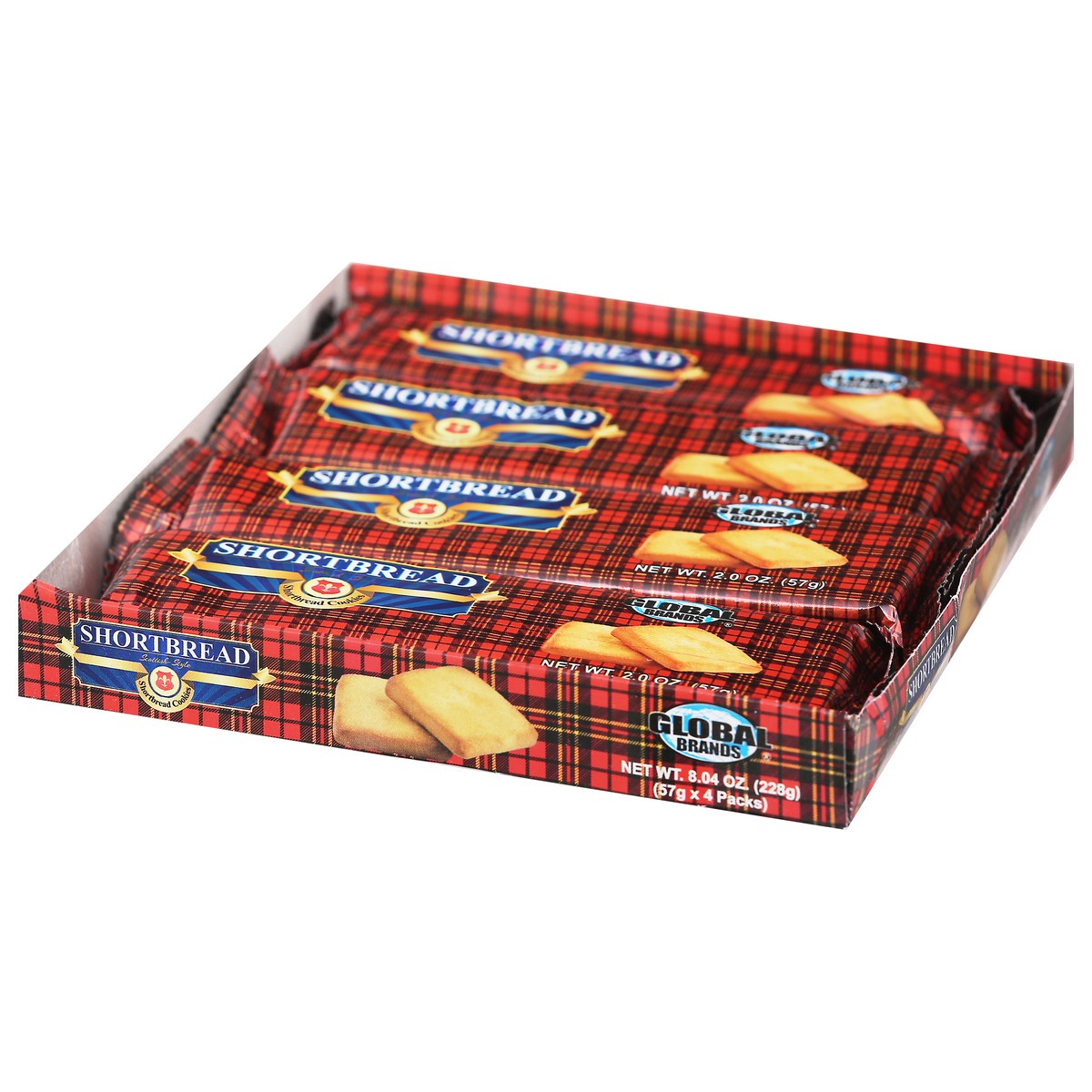 slide 14 of 14, Global Brands Scottish-Style Shortbread Cookies 4 - 57 g Packs, 4 ct