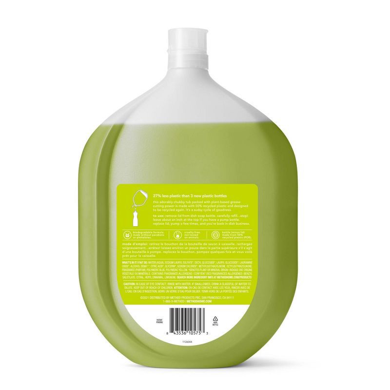 slide 2 of 7, Method Lime + Sea Salt Dish Soap Refill - 54 fl oz, 54 fl oz