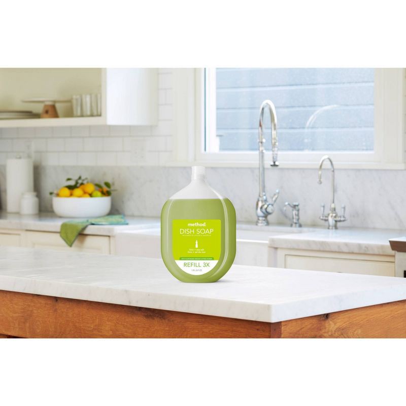 slide 3 of 7, Method Lime + Sea Salt Dish Soap Refill - 54 fl oz, 54 fl oz