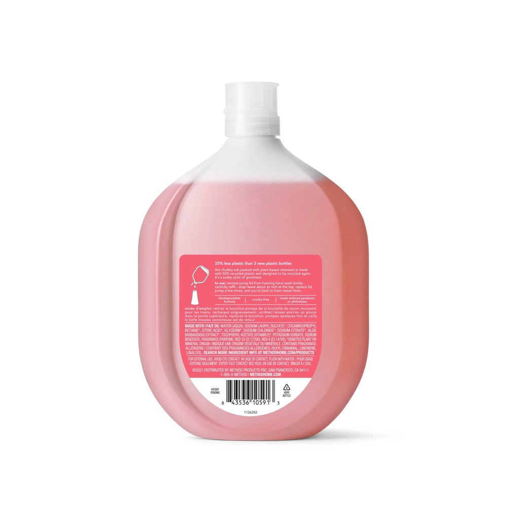 slide 4 of 5, Method Foaming Hand Soap Refill - Pink Grapefruit - 28 fl oz, 28 fl oz