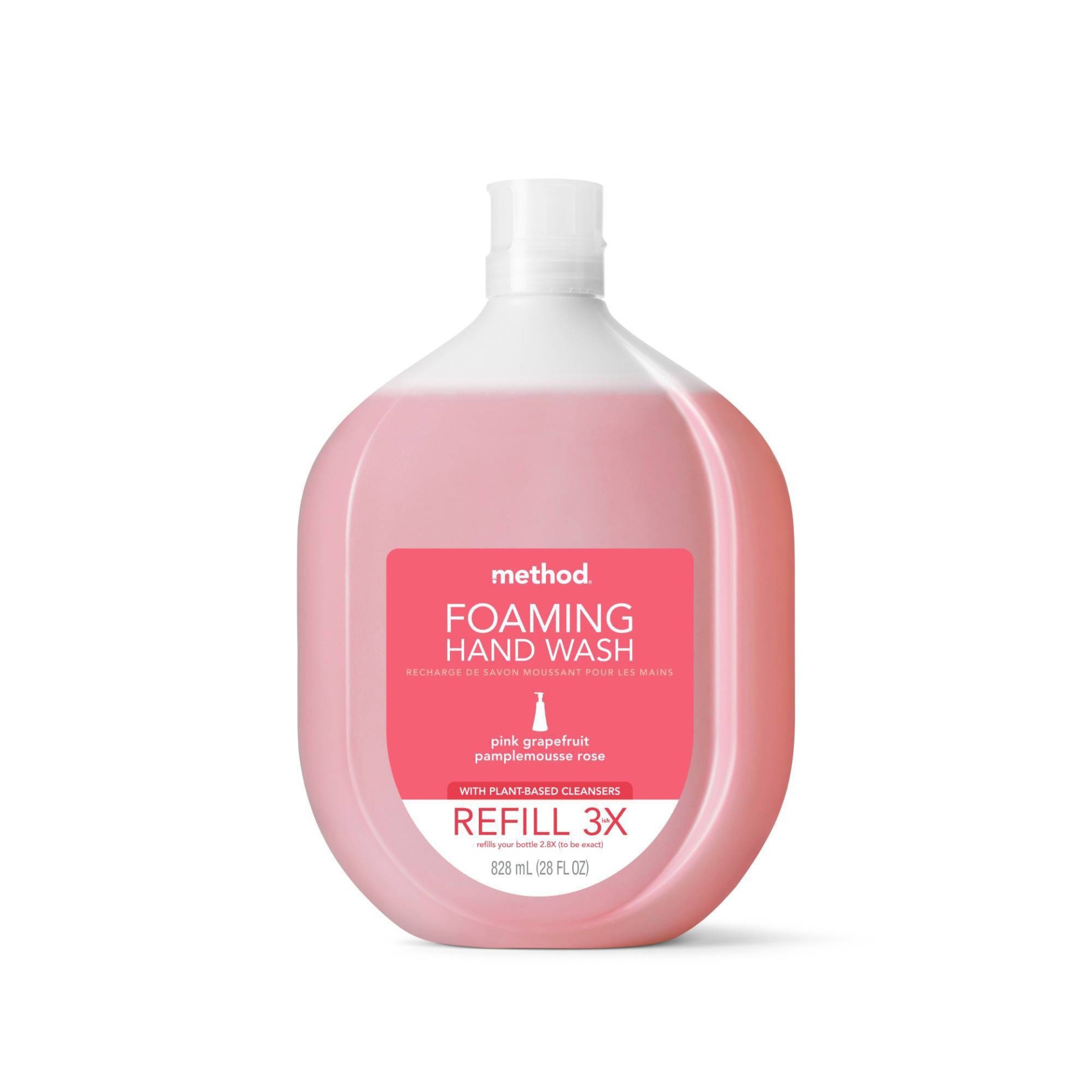 slide 1 of 5, Method Foaming Hand Soap Refill - Pink Grapefruit - 28 fl oz, 28 fl oz