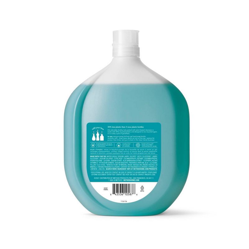 slide 2 of 5, Method Gel Hand Soap Refill Waterfall - 34 fl oz, 34 fl oz