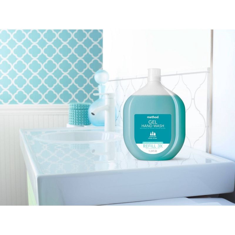 slide 3 of 5, Method Gel Hand Soap Refill Waterfall - 34 fl oz, 34 fl oz