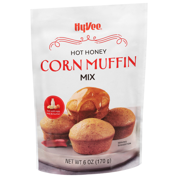 slide 1 of 1, Hy-Vee Hot Honey Corn Muffin Mix, 6 oz