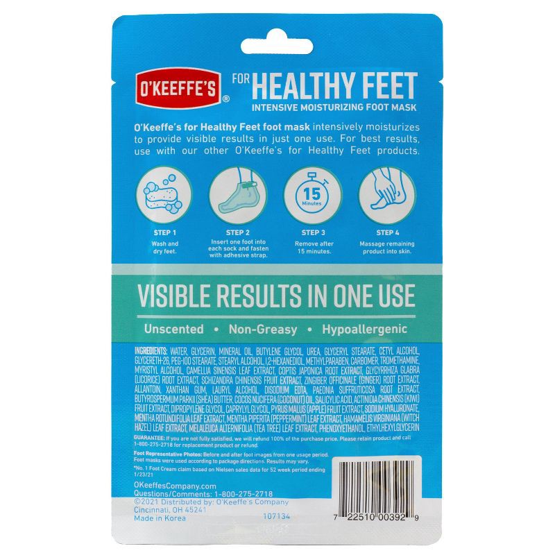 slide 4 of 5, O'Keeffe's Healthy Feet Mask - 1ct, 1 ct