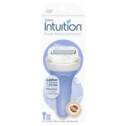 Schick Intuition Pure Nourishment Women's Razor With Coconut Milk & Almond Oil