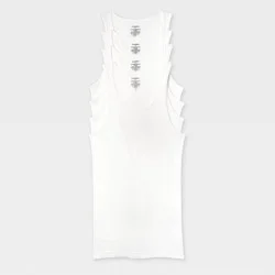 Men's 4pk Ribbed Tank Top - Goodfellow & Co™ White XXL: Cotton Sleeveless Undershirts