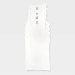 Men's 4pk Ribbed Tank Top - Goodfellow & Co™ White XXL: Cotton Sleeveless Undershirts