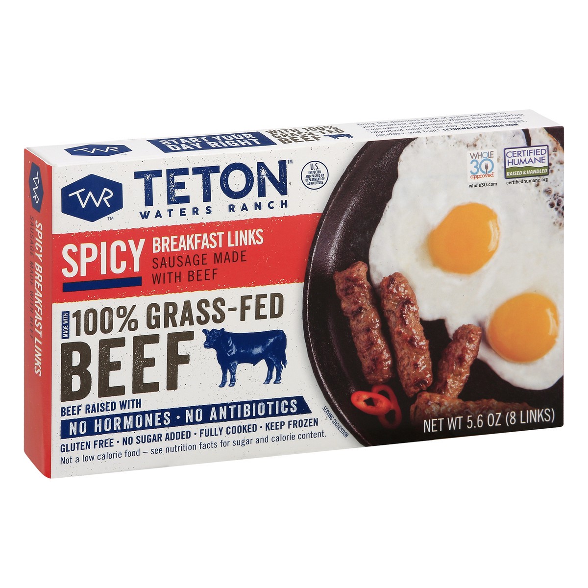 slide 5 of 13, Teton Waters Ranch Spicy Breakfast Links 8 ea, 8 ct