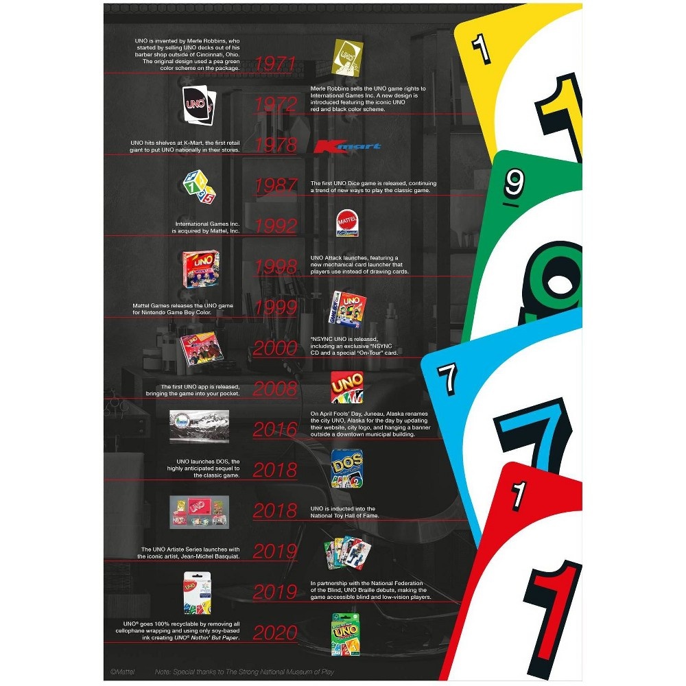  Uno Deluxe Card Game : Toys & Games