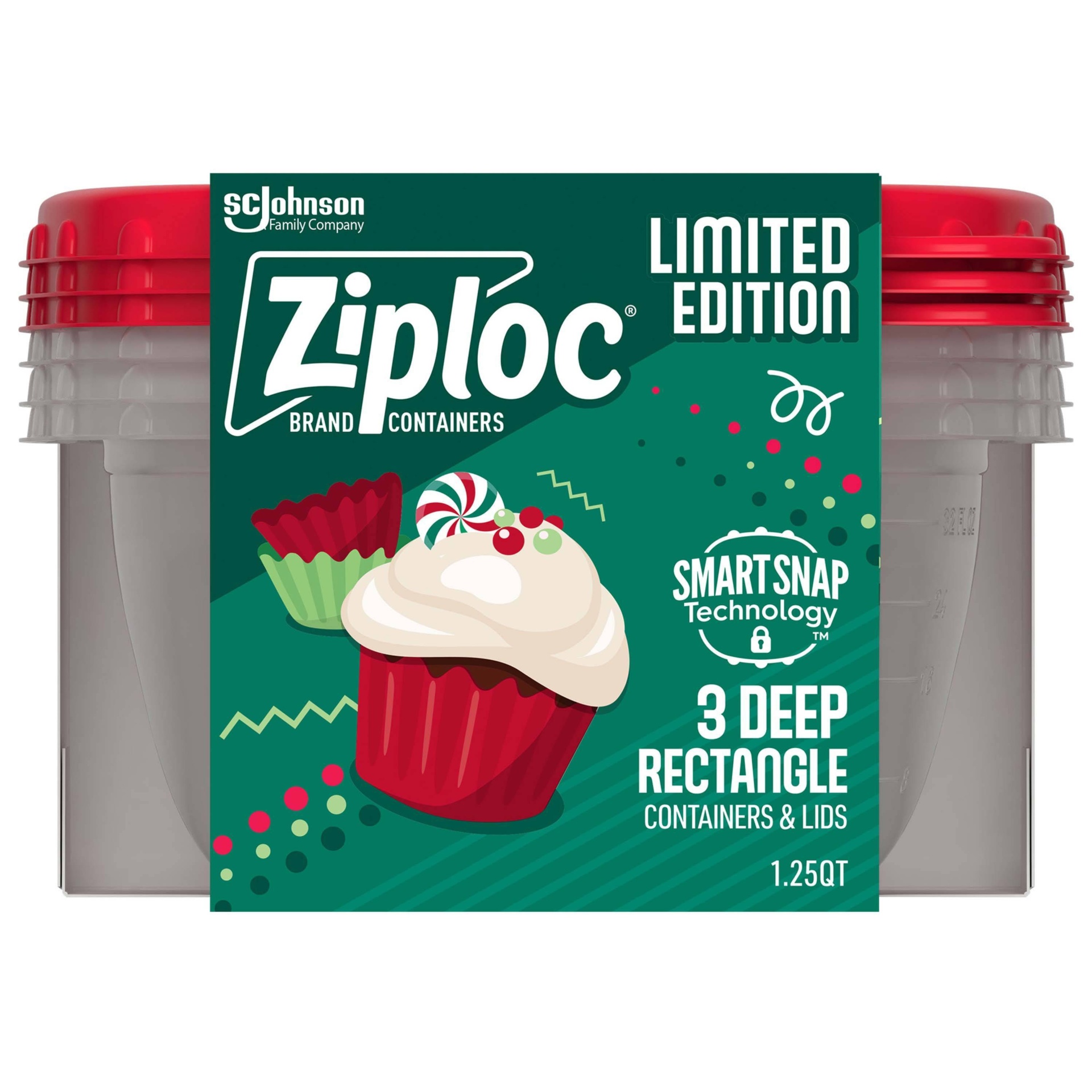 Ziploc Smart Snap Large Rectangle Containers and Lids - Shop Food Storage  at H-E-B