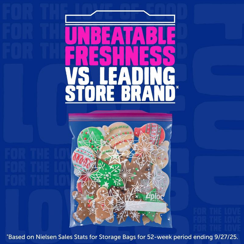 slide 3 of 10, Ziploc Holiday Storage Gallon Bags - 19ct, 19 ct