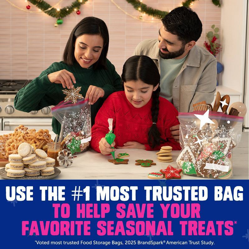 slide 6 of 10, Ziploc Holiday Storage Gallon Bags - 19ct, 19 ct