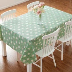 Meijer Corporate Seasonal Mcs Easter Sheep Peva Tablecloth, 60 In X 84 In