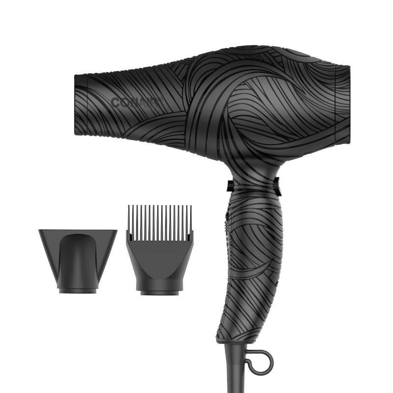 slide 1 of 13, Conair The Curl Collective Ceramic Ionic Hair Dryer - Black, 1 ct