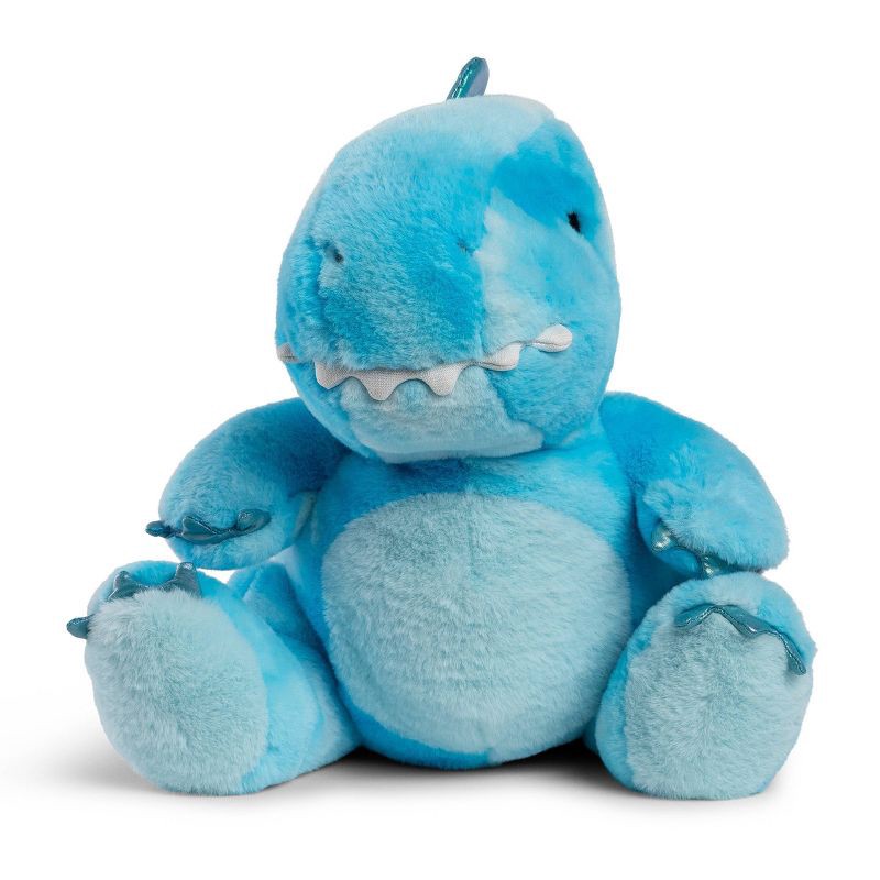 slide 6 of 7, FAO Schwarz Glow Brights Toy Plush LED with Sound Blue Dinosaur 12" Stuffed Animal, 1 ct