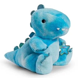FAO Schwarz Glow Brights Toy Plush LED with Sound Blue Dinosaur 12" Stuffed Animal: Polyester, Creativity Focus