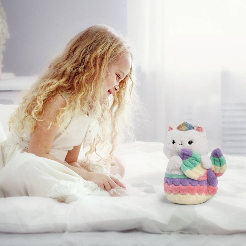 slide 2 of 7, FAO Schwarz Glow Brights Toy Plush LED with Sound Meowmaid 12" Stuffed Animal, 1 ct